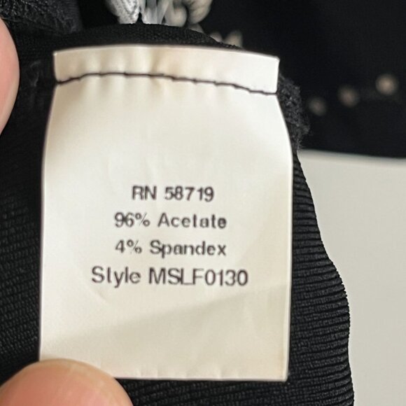 Retro Floral Top L Black Neutral Festive Holiday Polka Dot Classic Chic Preppy - Picture 8 of 11